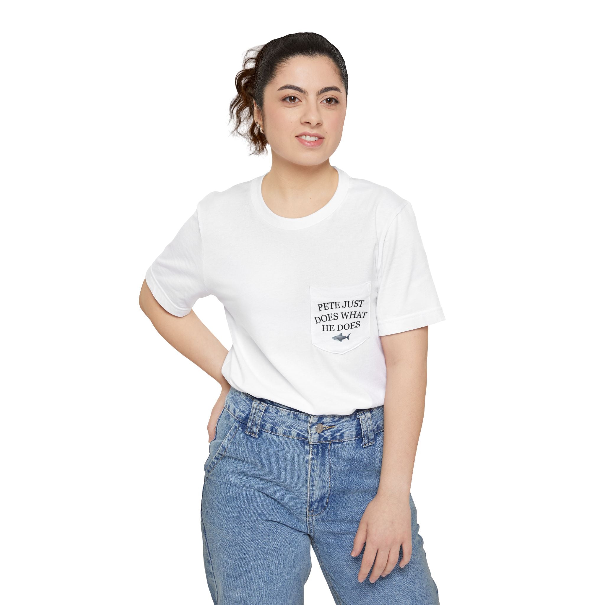 Pete Just Does What He Does Pocket T-Shirt