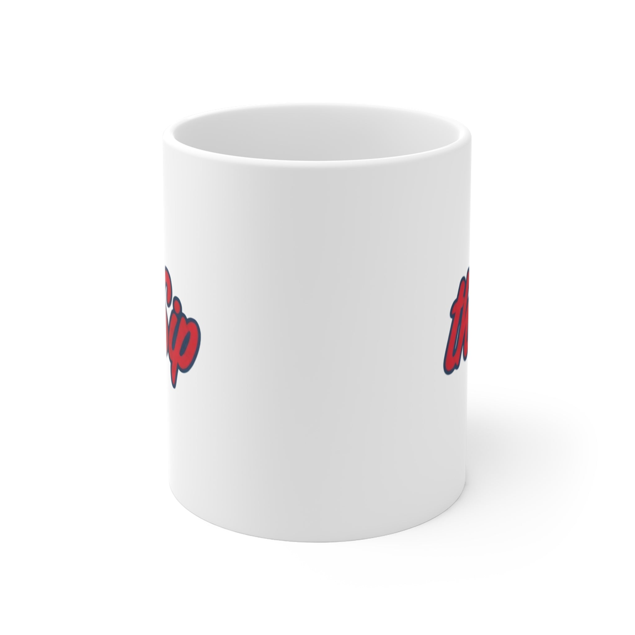 Mug — "The Sip" Red Script Coffee Mug (11 oz)