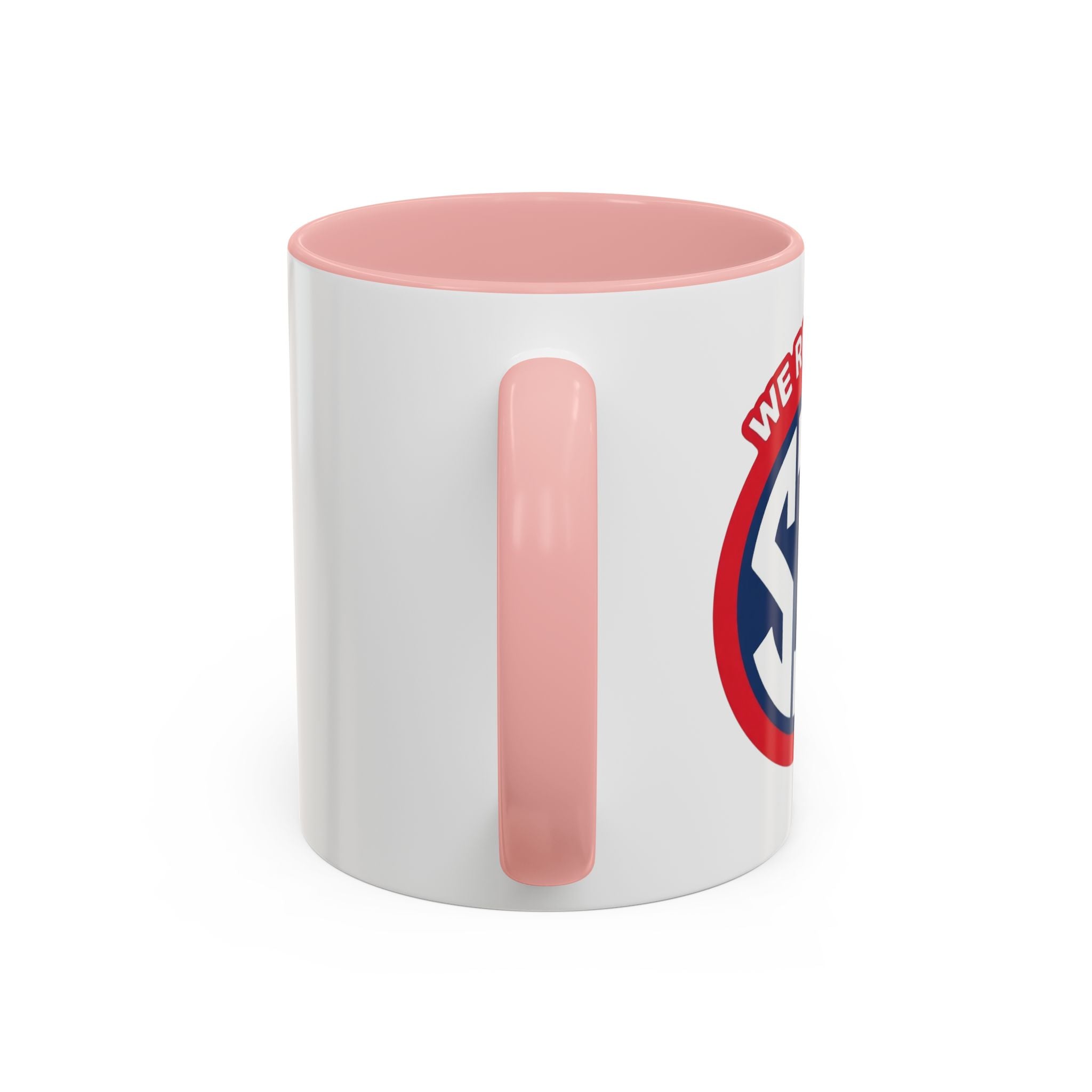 We Run The SIP Coffee Mug — Bold Retro Logo Accent Mug