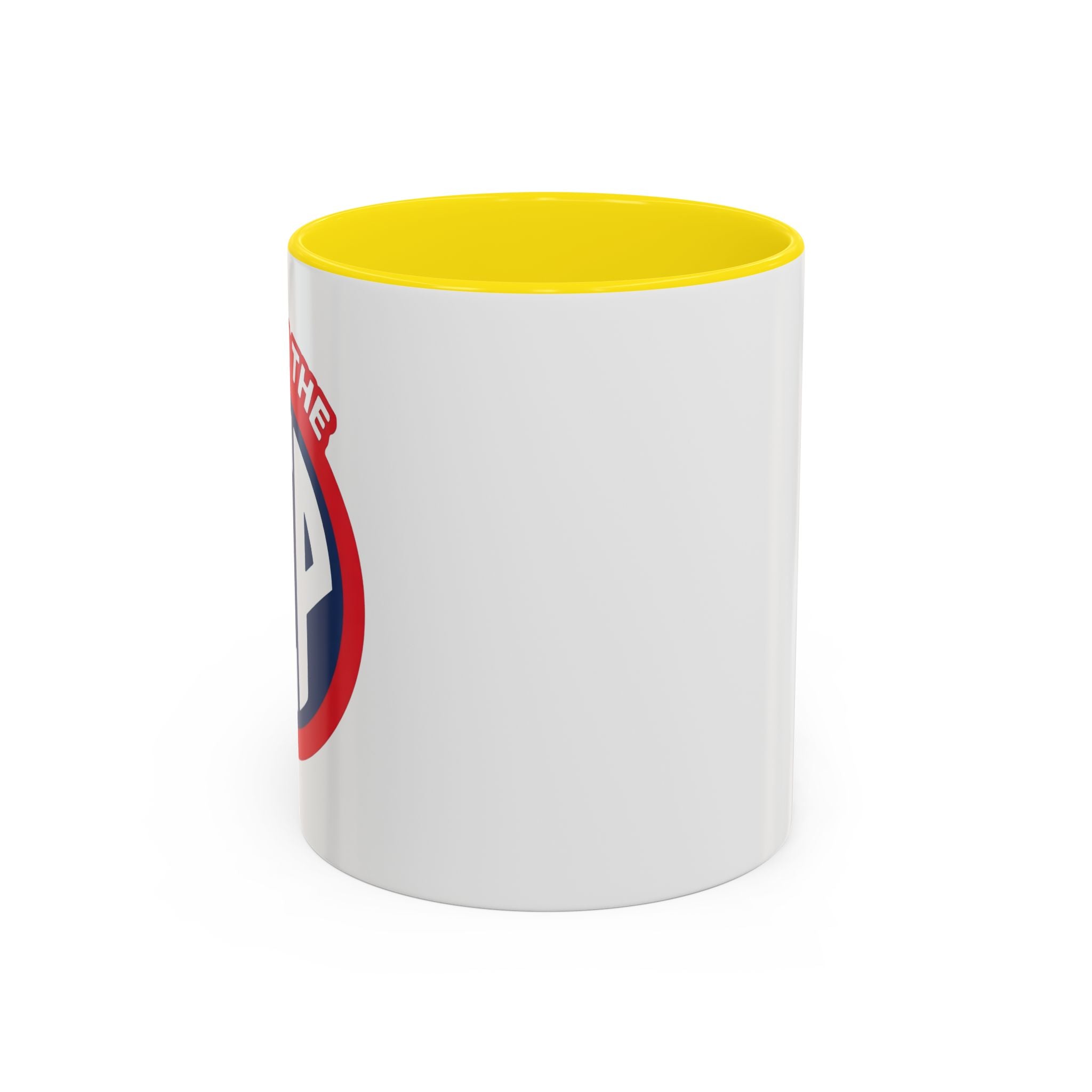 We Run The SIP Coffee Mug — Bold Retro Logo Accent Mug