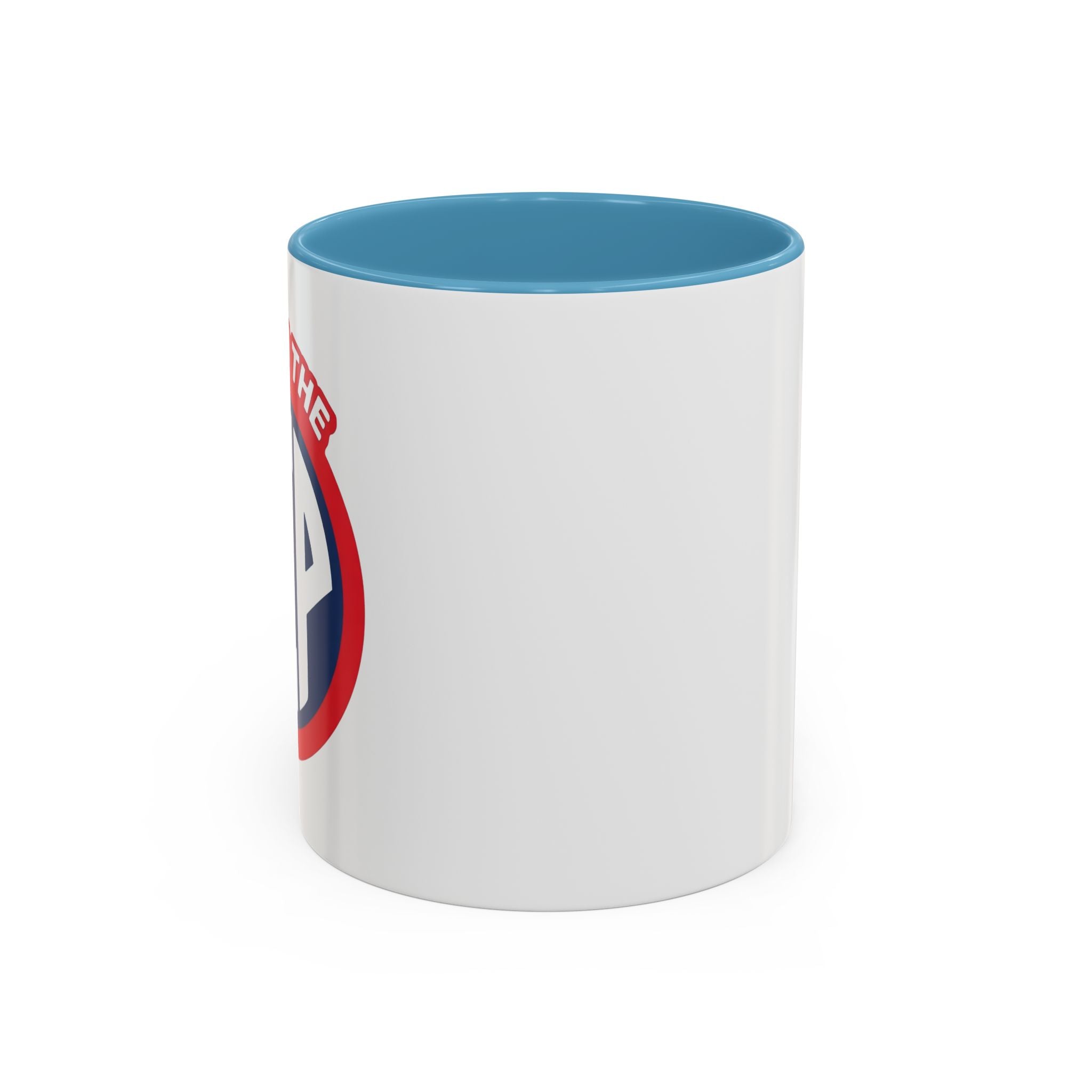 We Run The SIP Coffee Mug — Bold Retro Logo Accent Mug